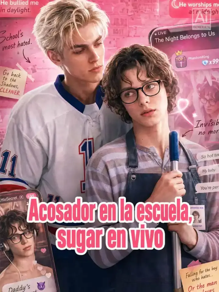 Portada de la miniserie Acosador en la escuela, sugar en vivo