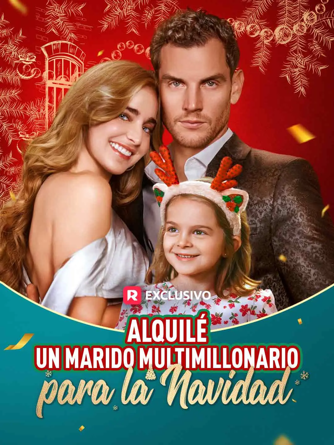 Capa da minissérie Alquilé un marido multimillonario para la Navidad