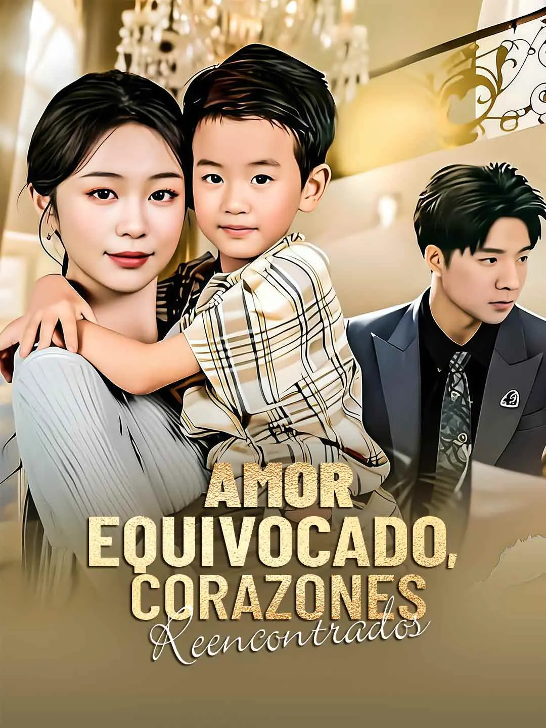 Portada de la miniserie Amor equivocado, corazones reencontrados