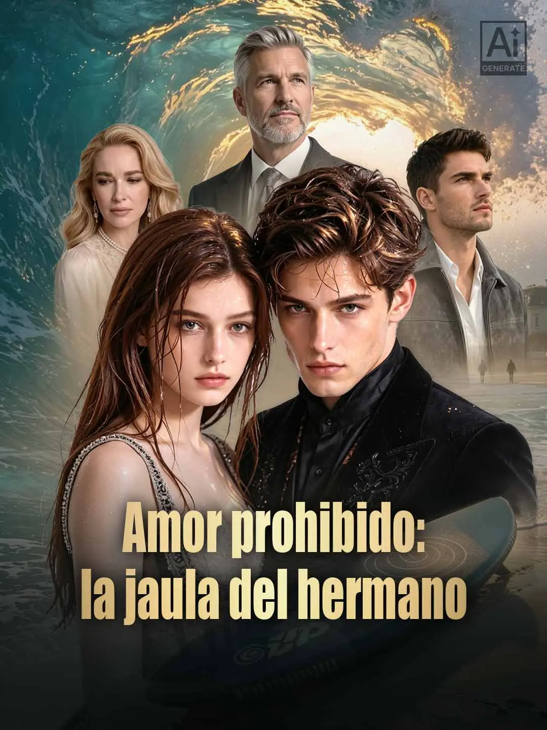 Portada de la miniserie Amor prohibido: la jaula del hermano