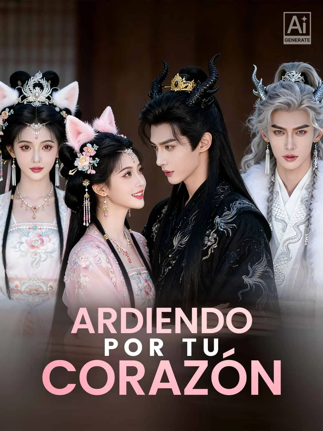 Portada de la miniserie Ardiendo por tu corazón