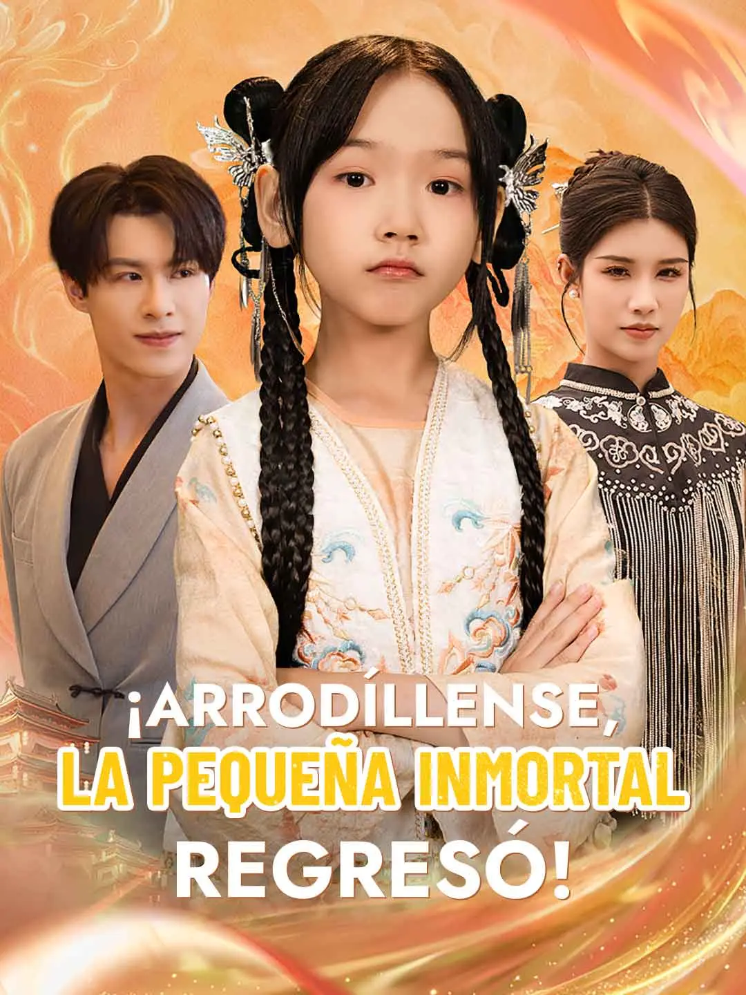 Portada de la miniserie ¡Arrodíllense, la pequeña inmortal regresó!