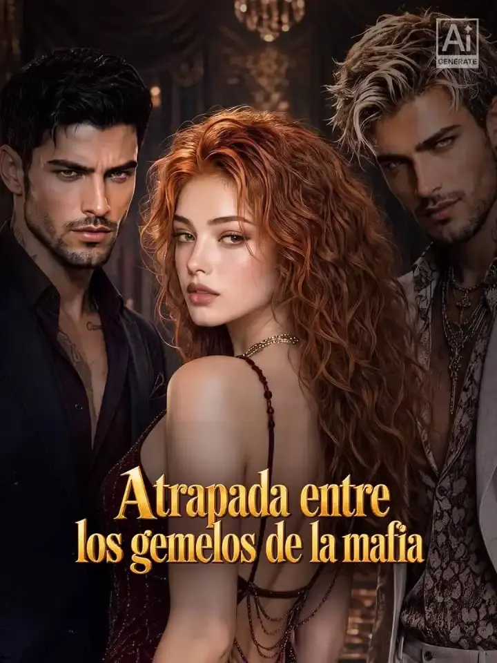 Portada de la miniserie Atrapada entre los gemelos de la mafia