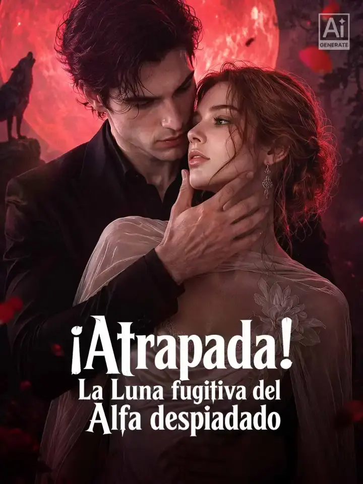 Portada de la miniserie ¡Atrapada! La Luna fugitiva del Alfa despiadado
