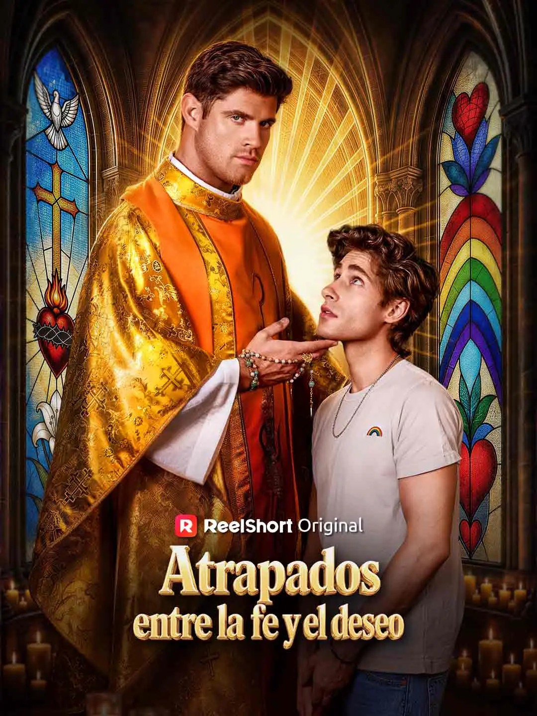 Portada de la miniserie Atrapados entre la fe y el deseo