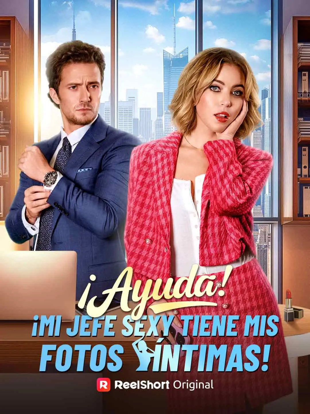 Capa da minissérie ¡Ayuda! ¡Mi jefe sexy tiene mis fotos íntimas!