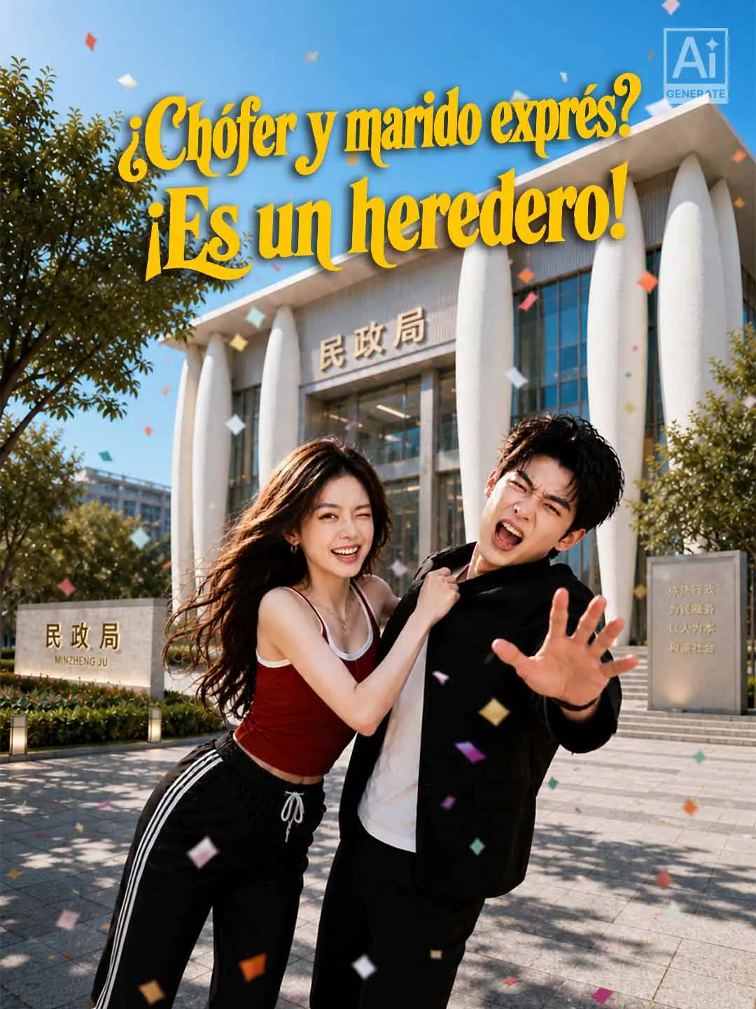 Portada de la miniserie ¿Chófer y marido exprés? ¡Es un heredero!