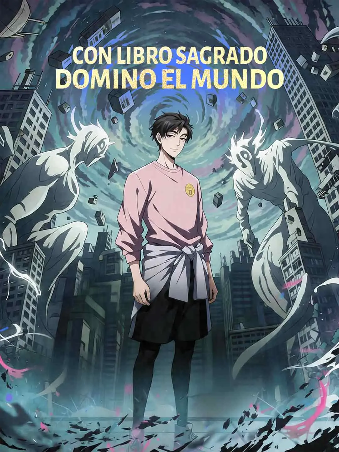 Portada de la miniserie Con libro sagrado domino el mundo