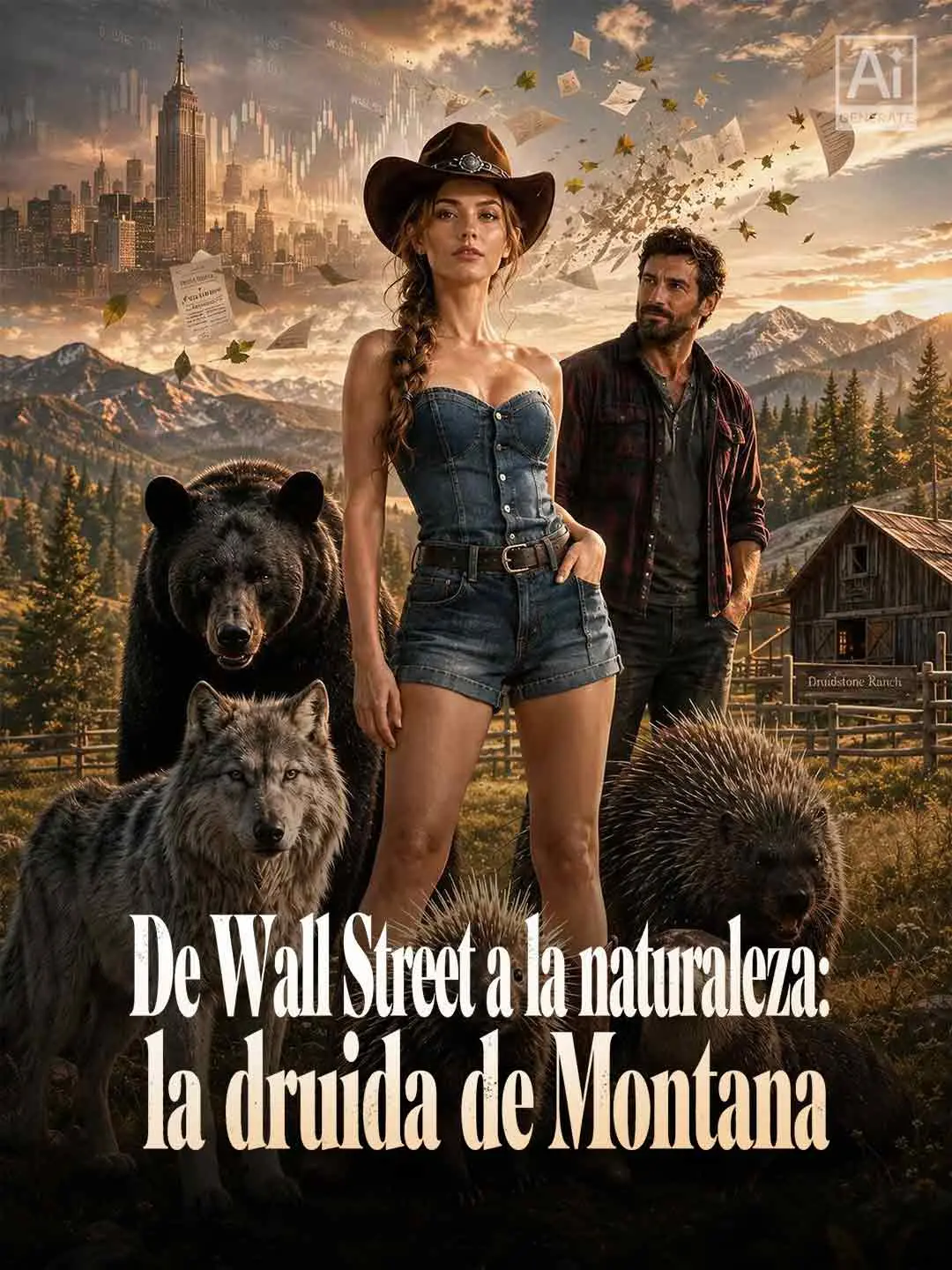 Portada de la miniserie De Wall Street a la naturaleza: la druida de Montana