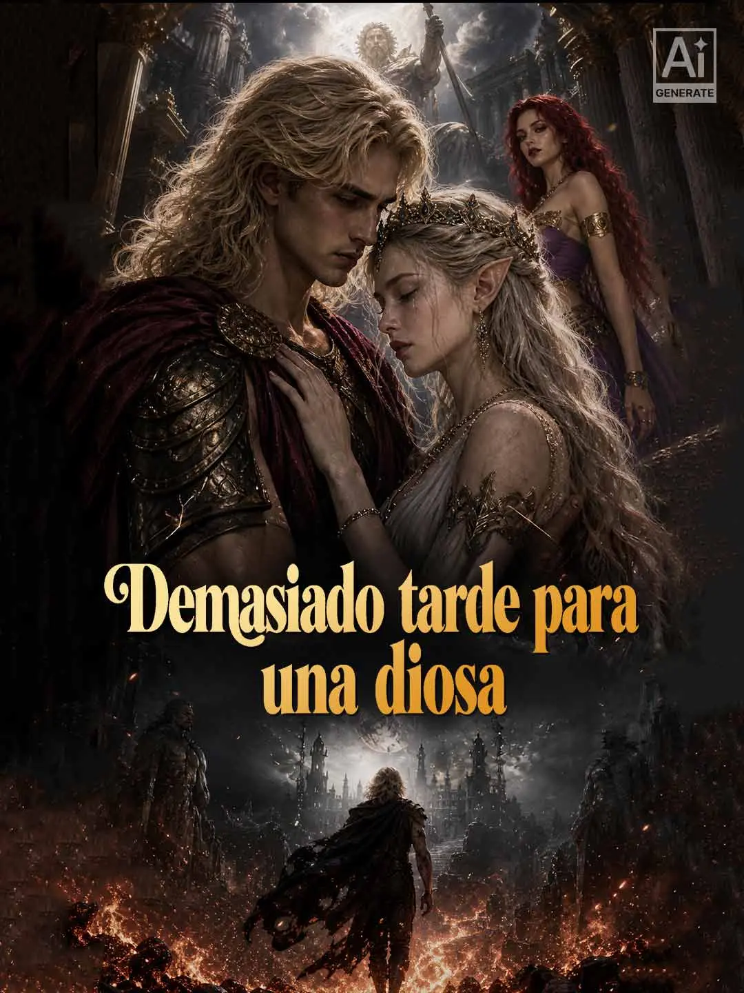 Portada de la miniserie Demasiado tarde para una diosa