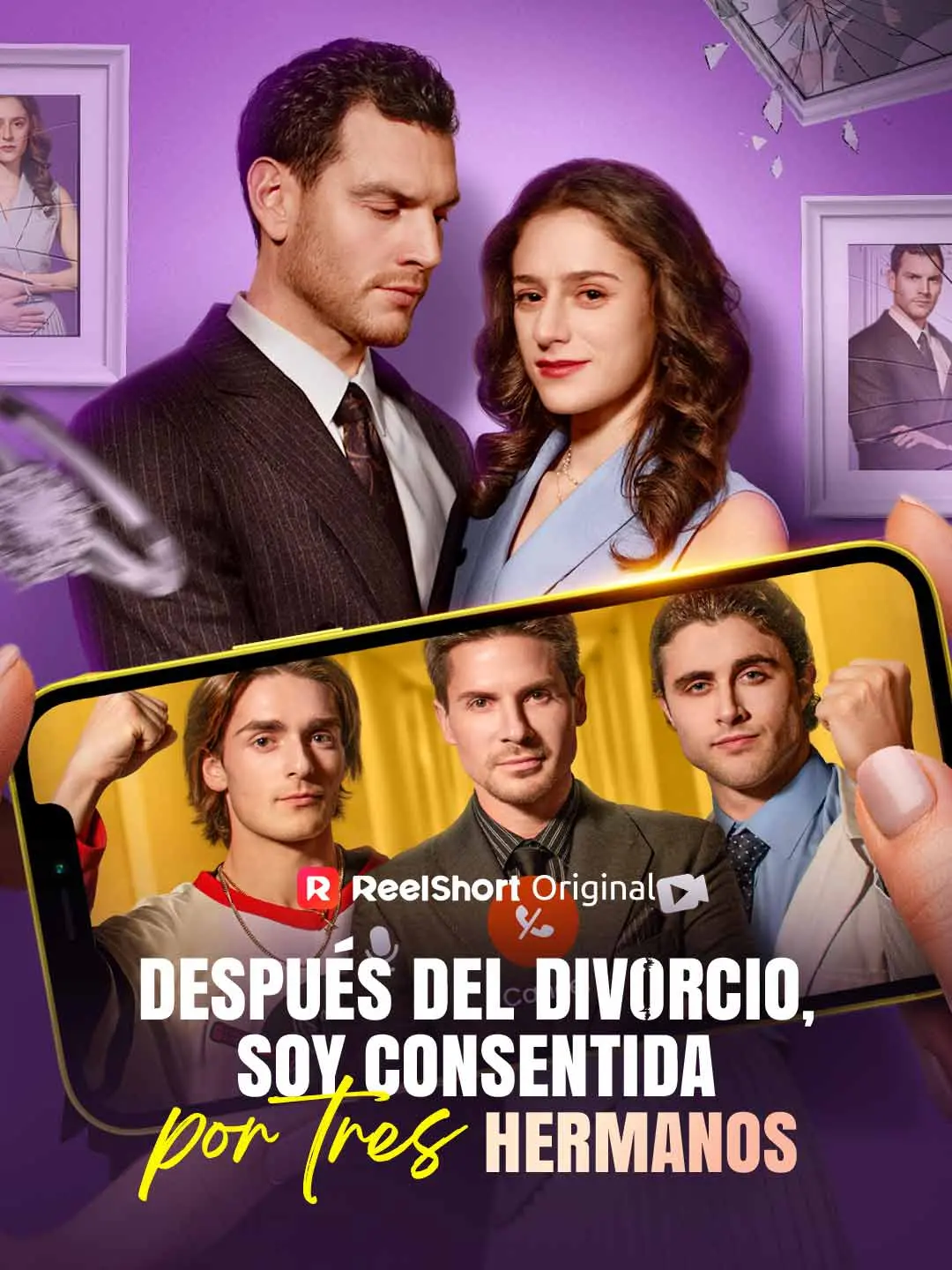 Portada de la miniserie Después del divorcio, soy consentida por tres hermanos