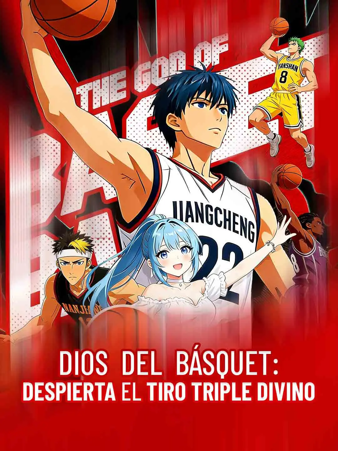 Portada de la miniserie Dios del básquet: despierta el tiro triple divino
