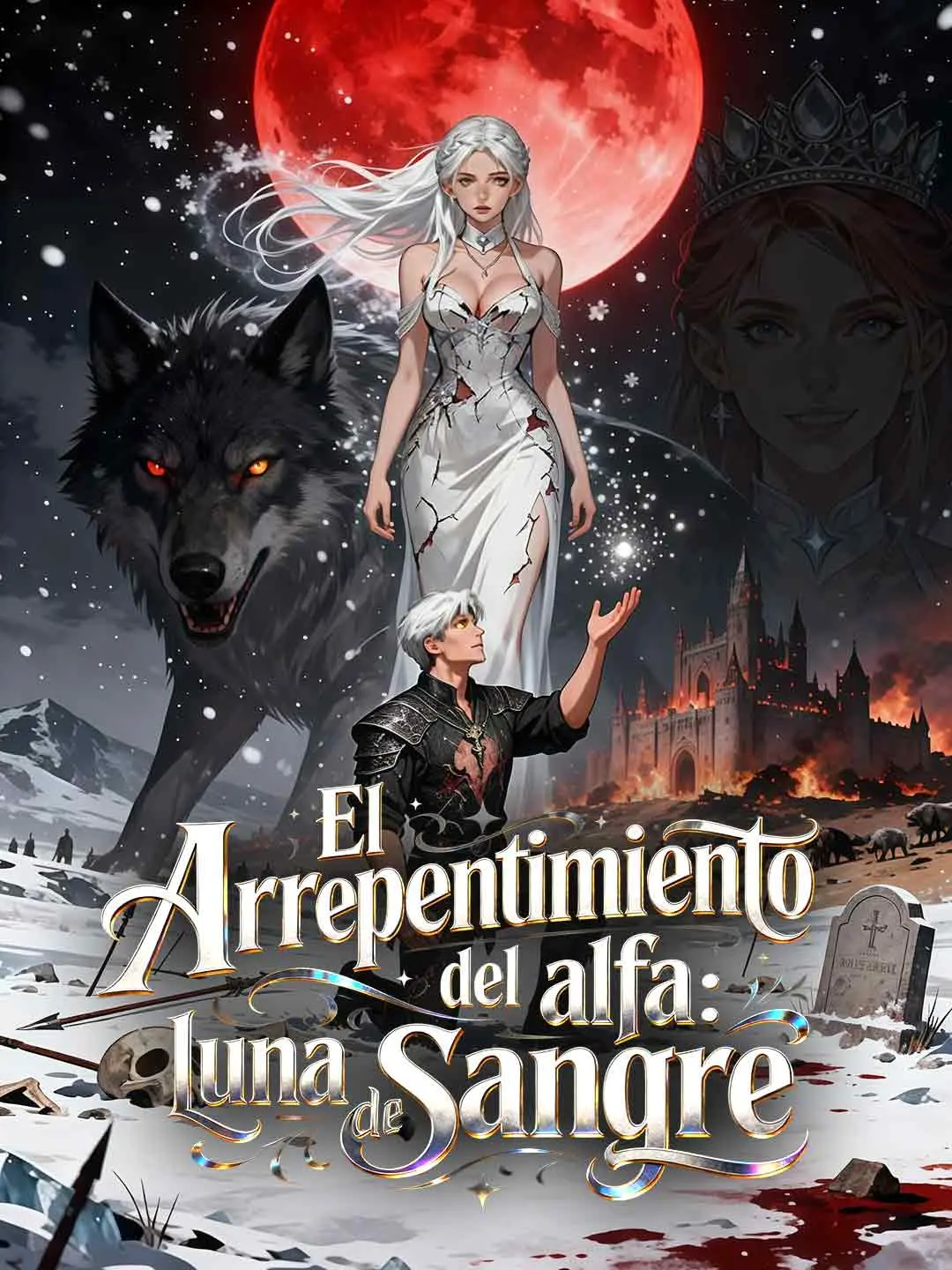 Portada de la miniserie El arrepentimiento del Alfa: Luna de sangre