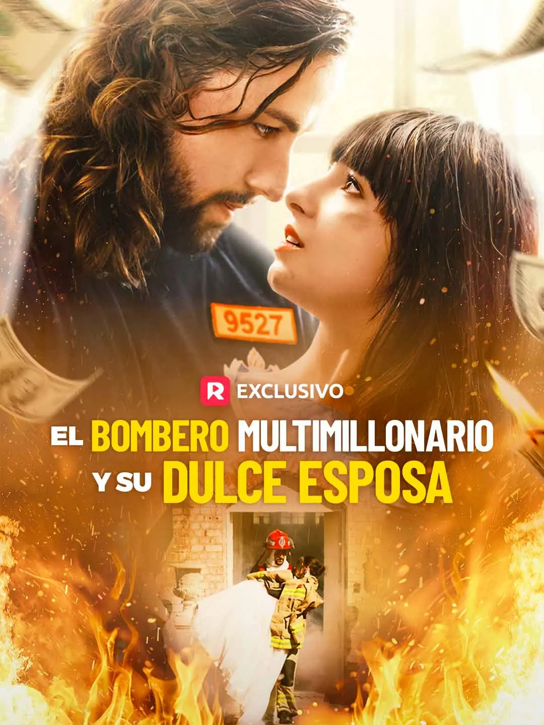 Capa da minissérie El Bombero Multimillonario y su Dulce Esposa