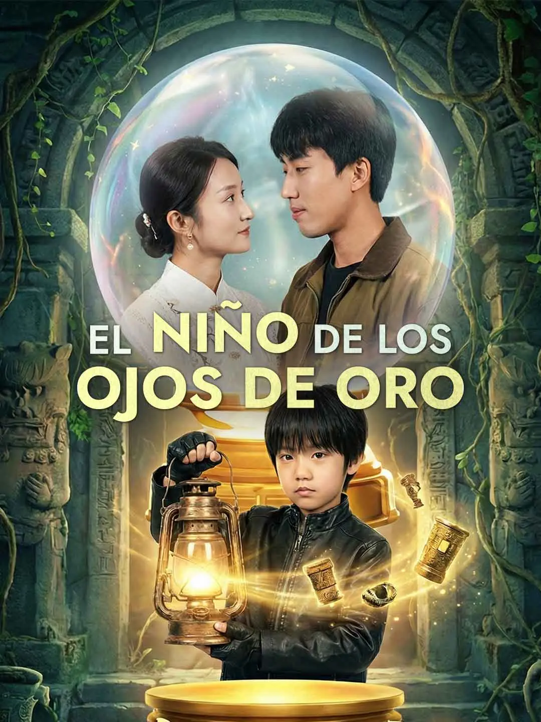 Portada de la miniserie El niño de los ojos de oro
