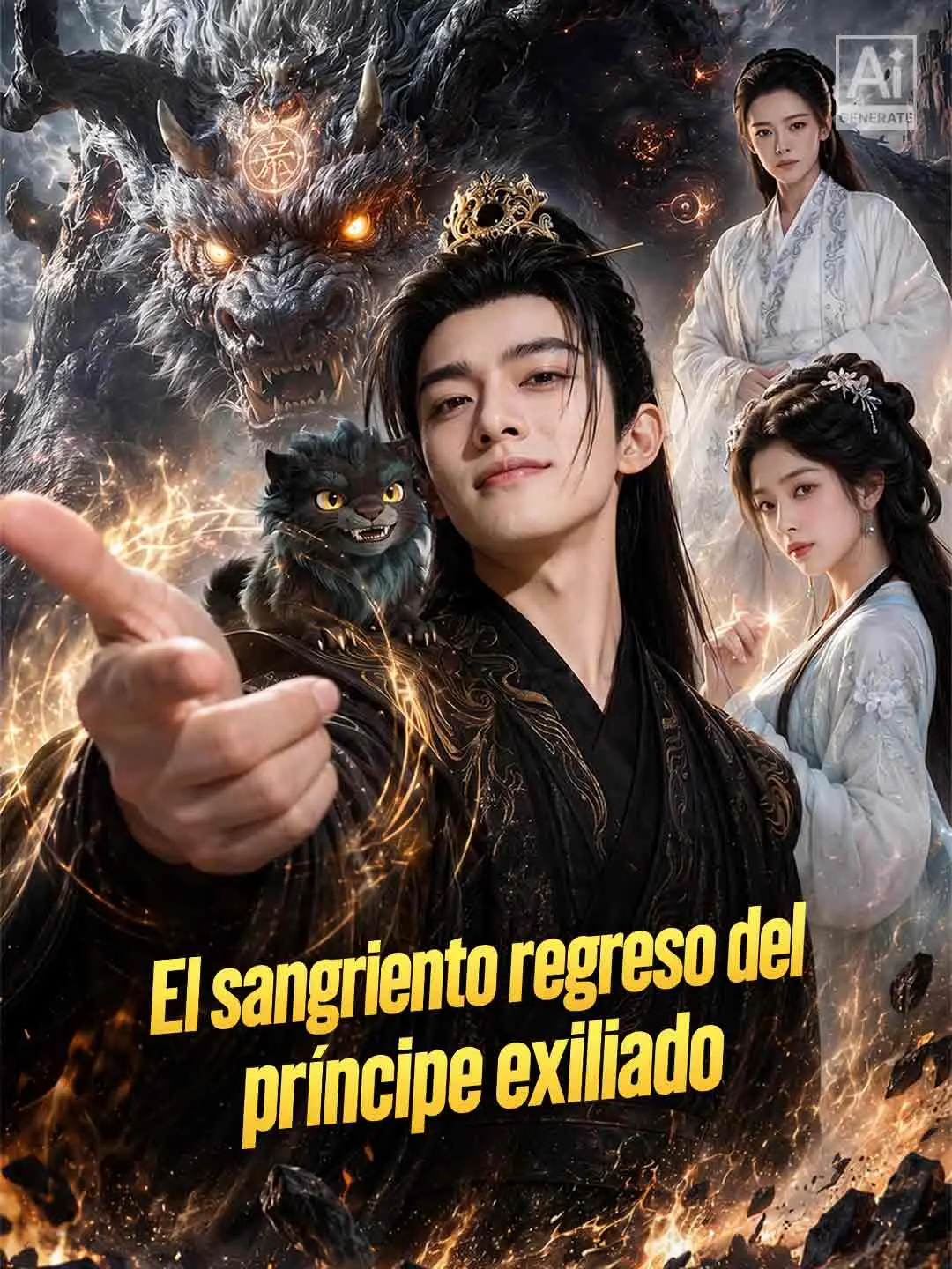 Portada de la miniserie El sangriento regreso del príncipe exiliado