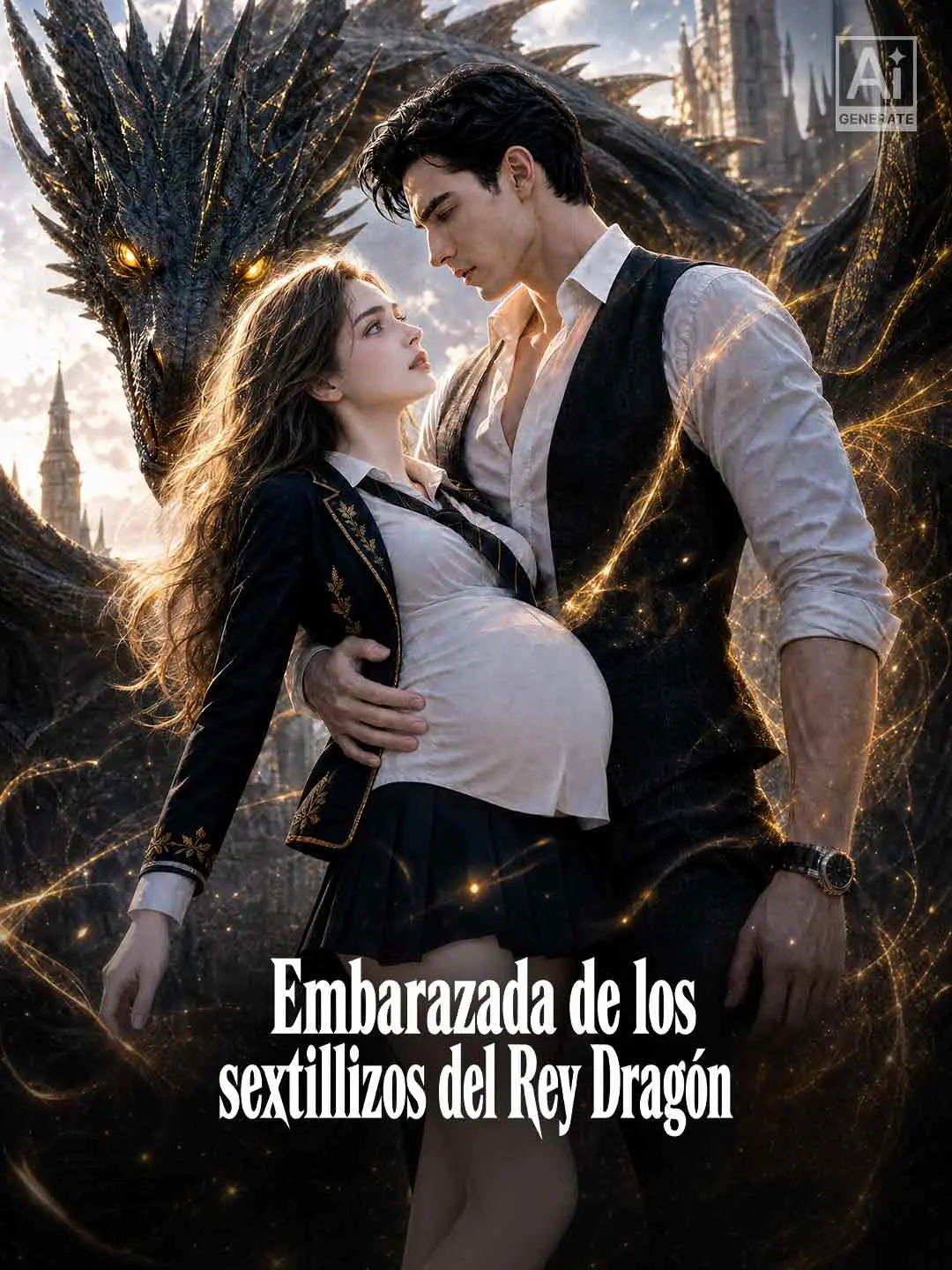 Capa da minissérie Embarazada de los sextillizos del Rey Dragón