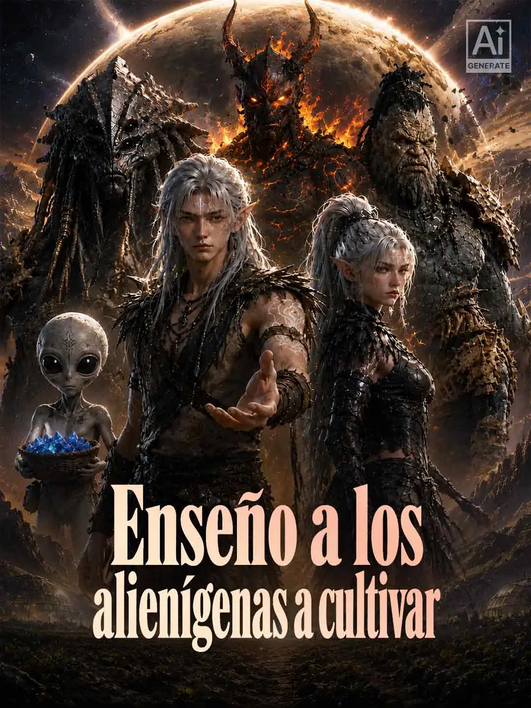 Portada de la miniserie Enseño a los alienígenas a cultivar