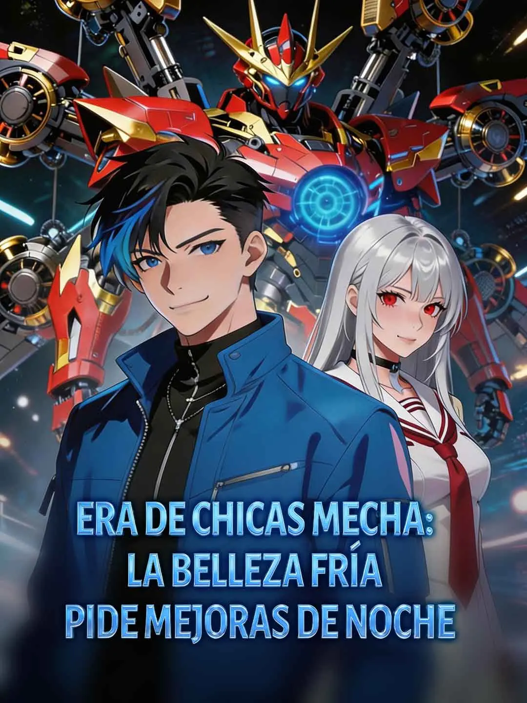 Portada de la miniserie Era de chicas mecha: la belleza fría pide mejoras de noche