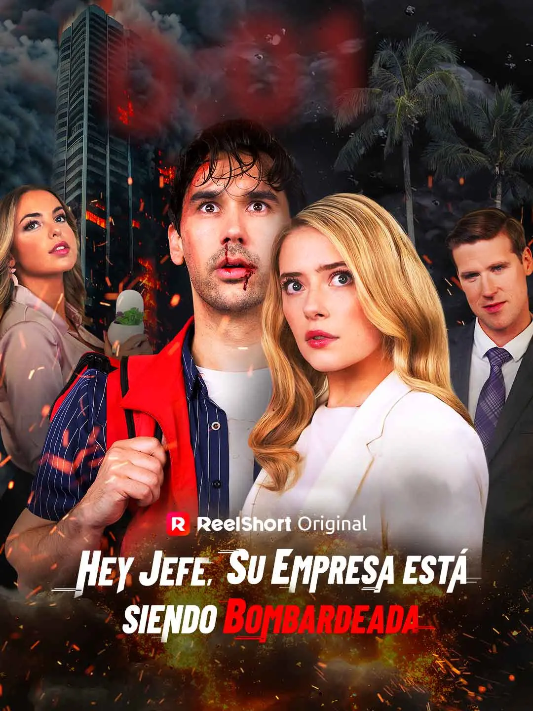 Capa da minissérie Hey jefe, su empresa está siendo bombardeada