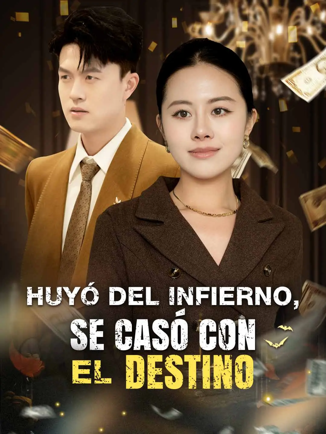 Portada de la miniserie Huyó del infierno, se casó con el destino