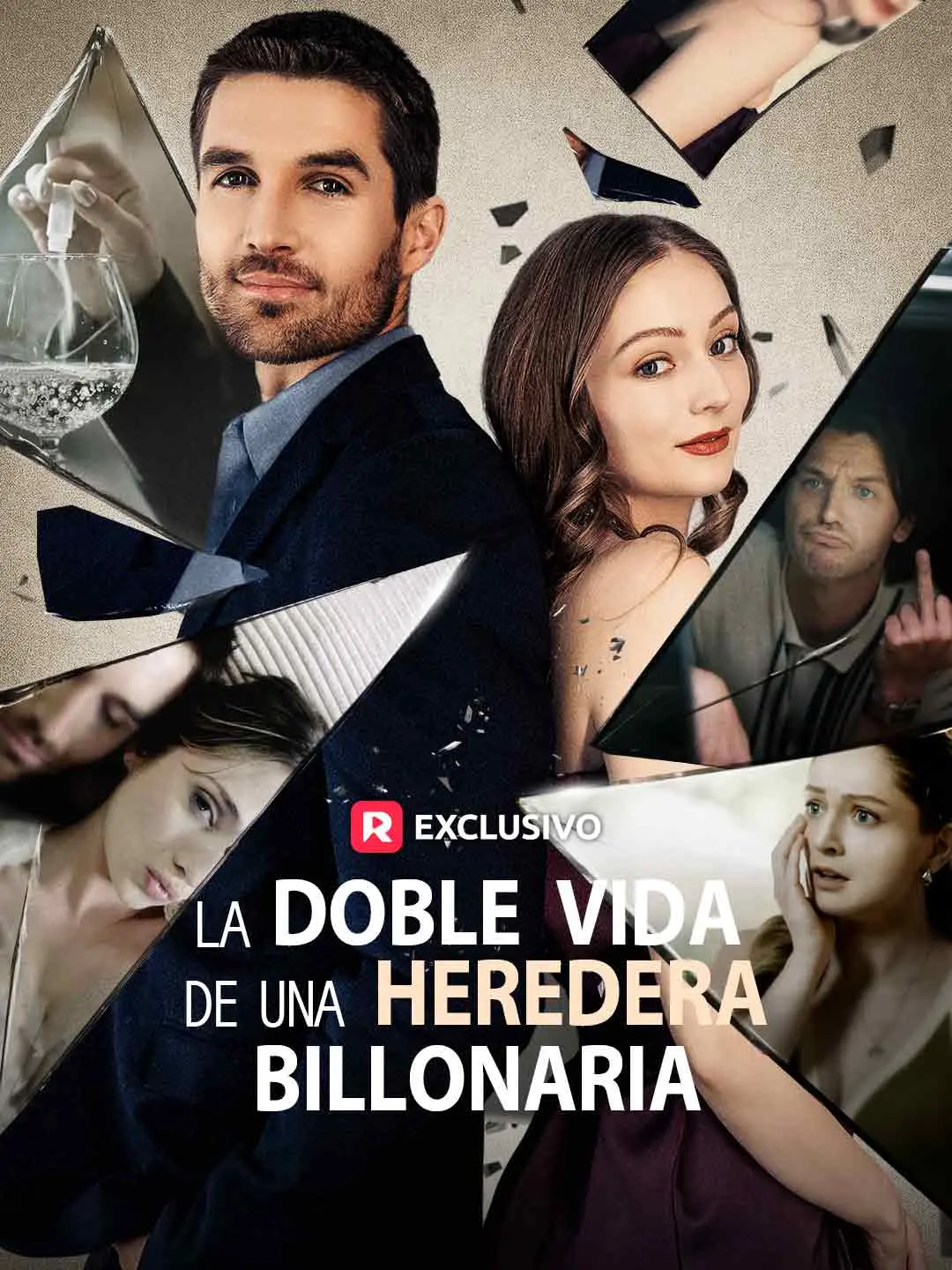 Portada de la miniserie La doble vida de una heredera Bilionária