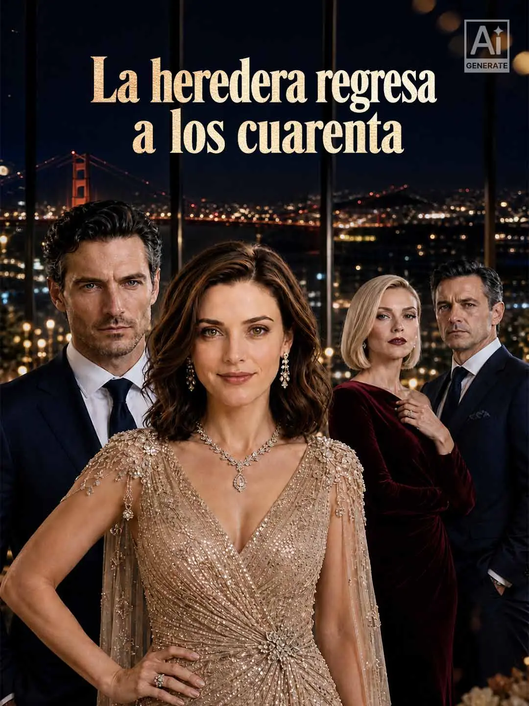 Portada de la miniserie La heredera regresa a los cuarenta