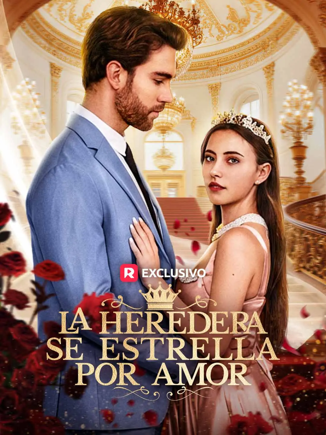 Capa da minissérie La heredera se estrella por amor
