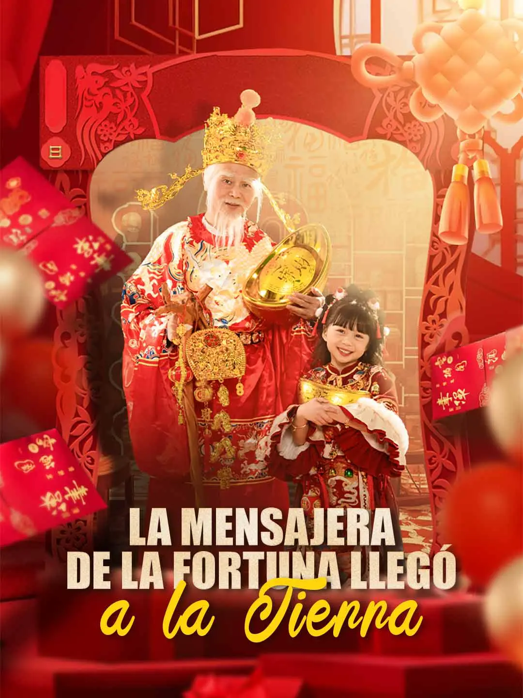 Portada de la miniserie La mensajera de la fortuna llegó a la Tierra
