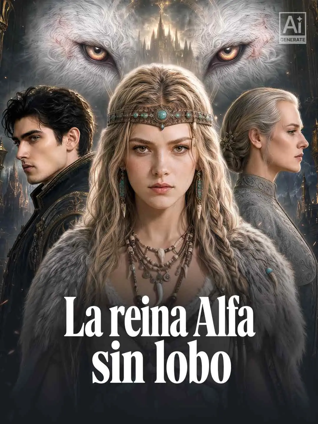 Portada de la miniserie La reina Alfa sin lobo