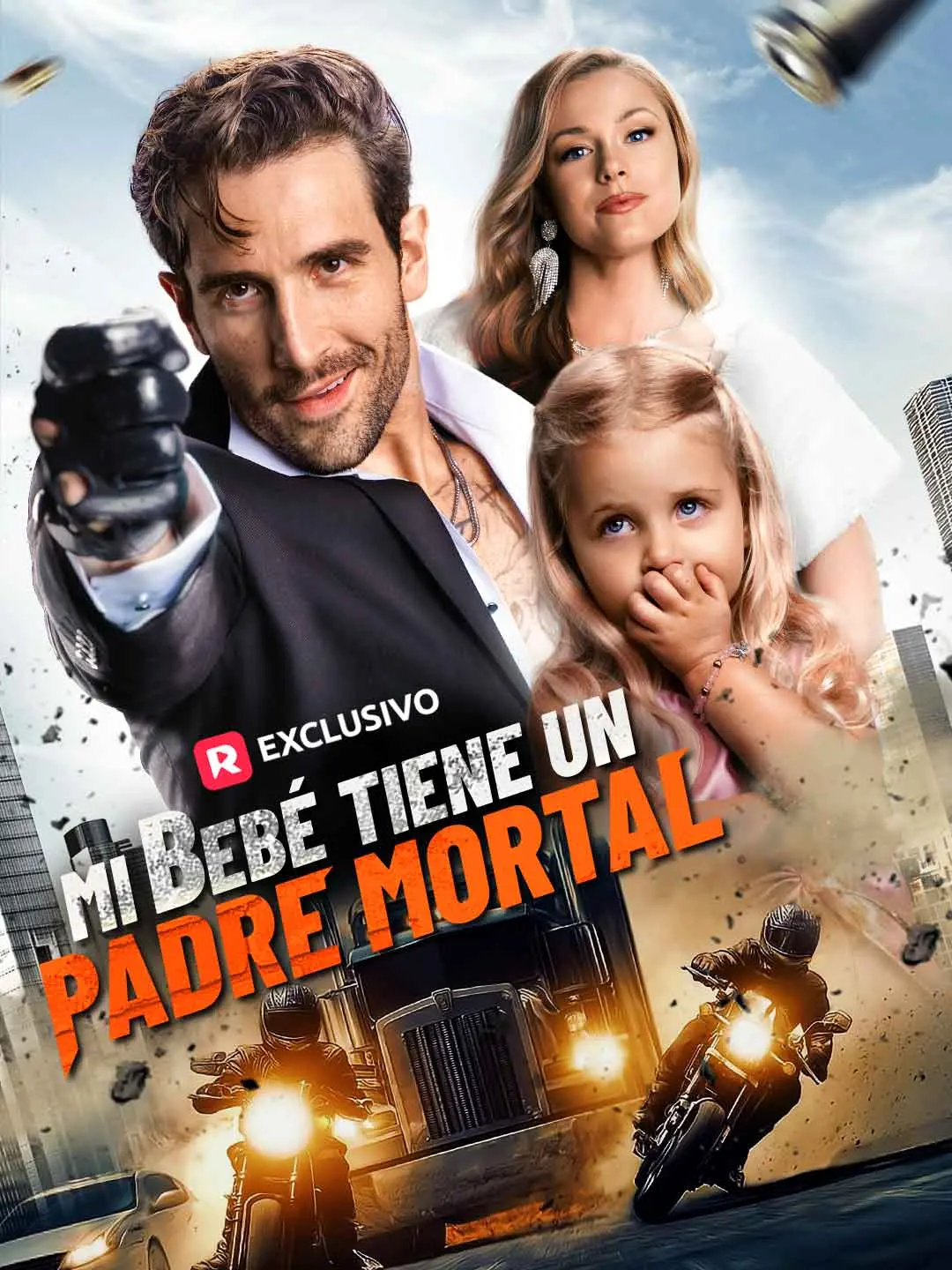 Capa da minissérie Mi bebé tiene un padre mortal
