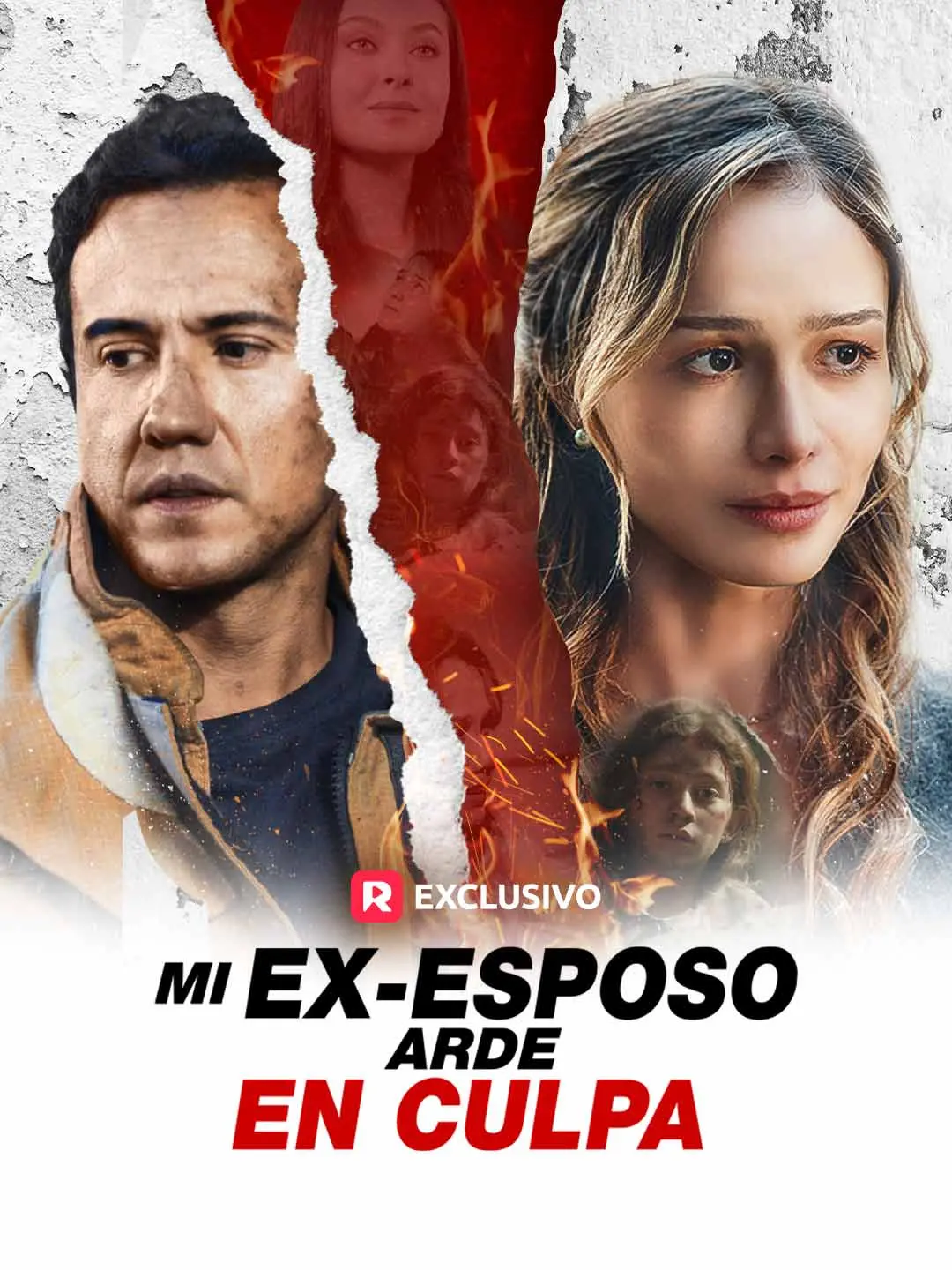 Capa da minissérie Mi ex-esposo arde en culpa