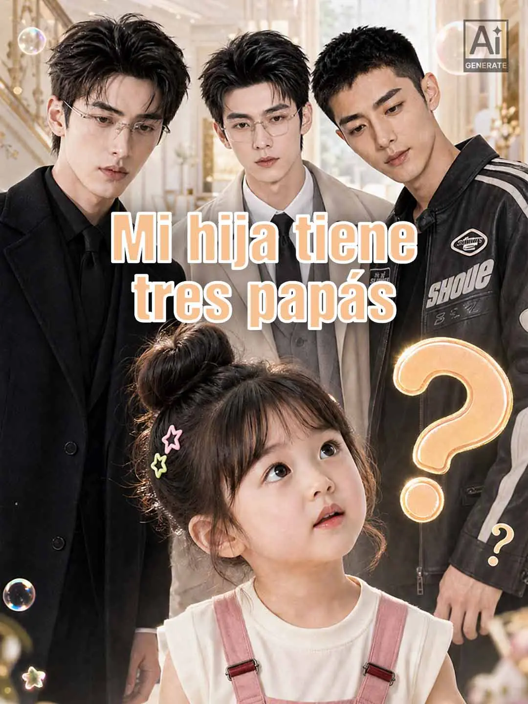 Portada de la miniserie Mi hija tiene tres papás
