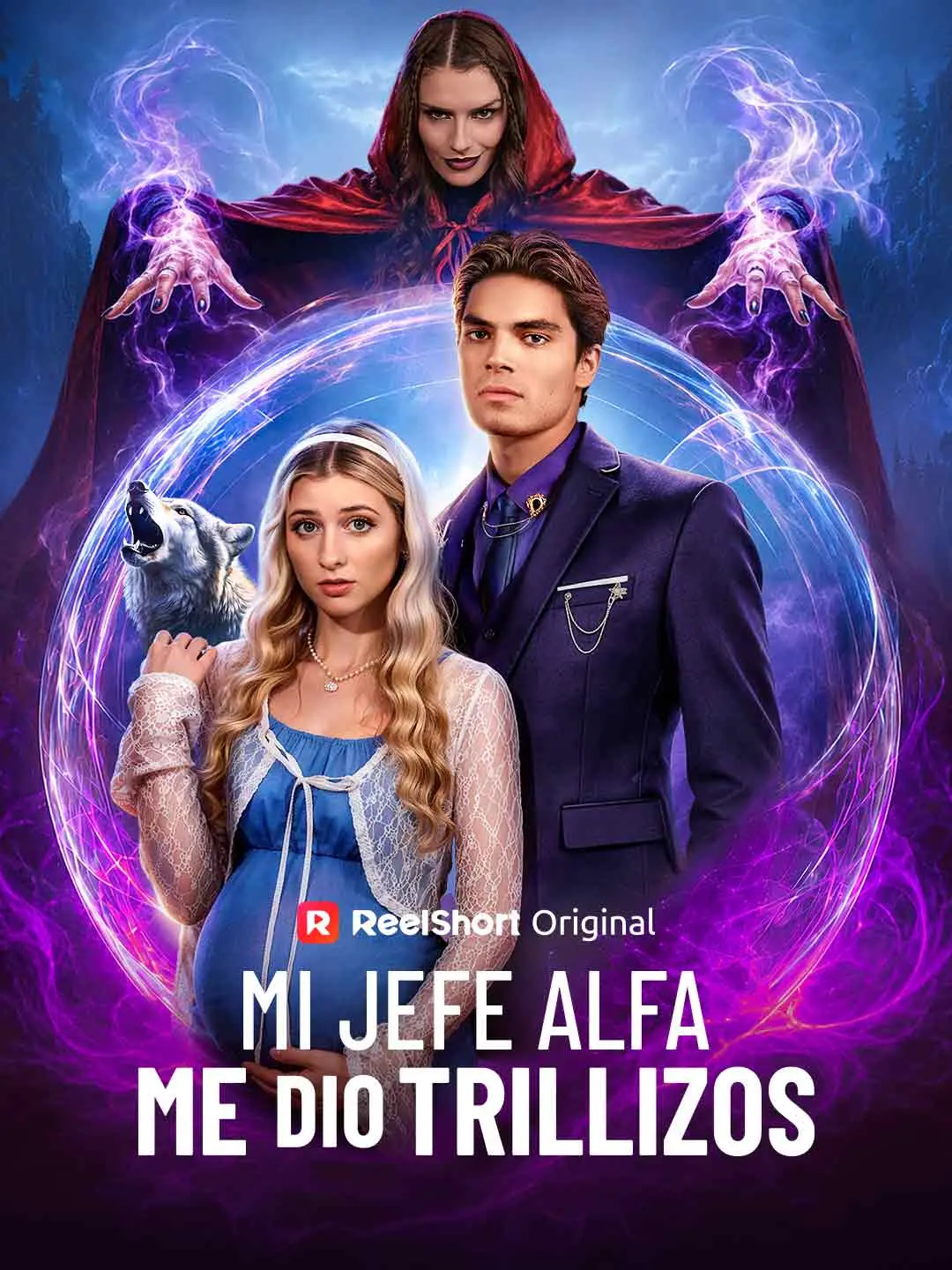 Capa da minissérie Mi jefe Alfa me dio trillizos