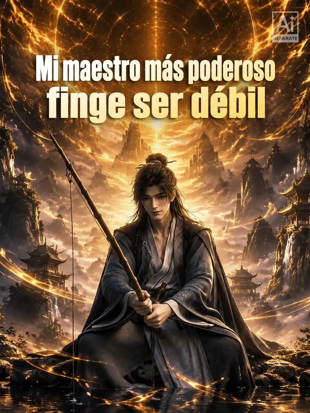 Portada de la miniserie Mi maestro más poderoso finge ser débil
