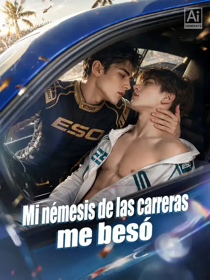 Portada de la miniserie Mi némesis de las carreras me besó