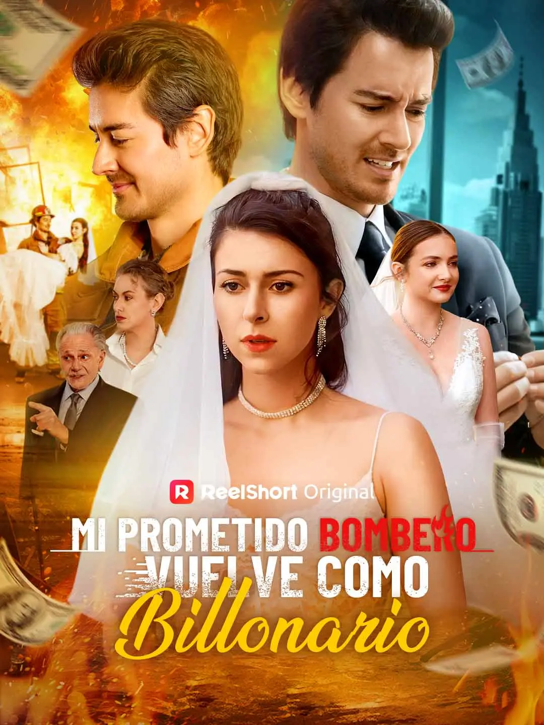 Portada de la miniserie Mi prometido bombero vuelve como billonario