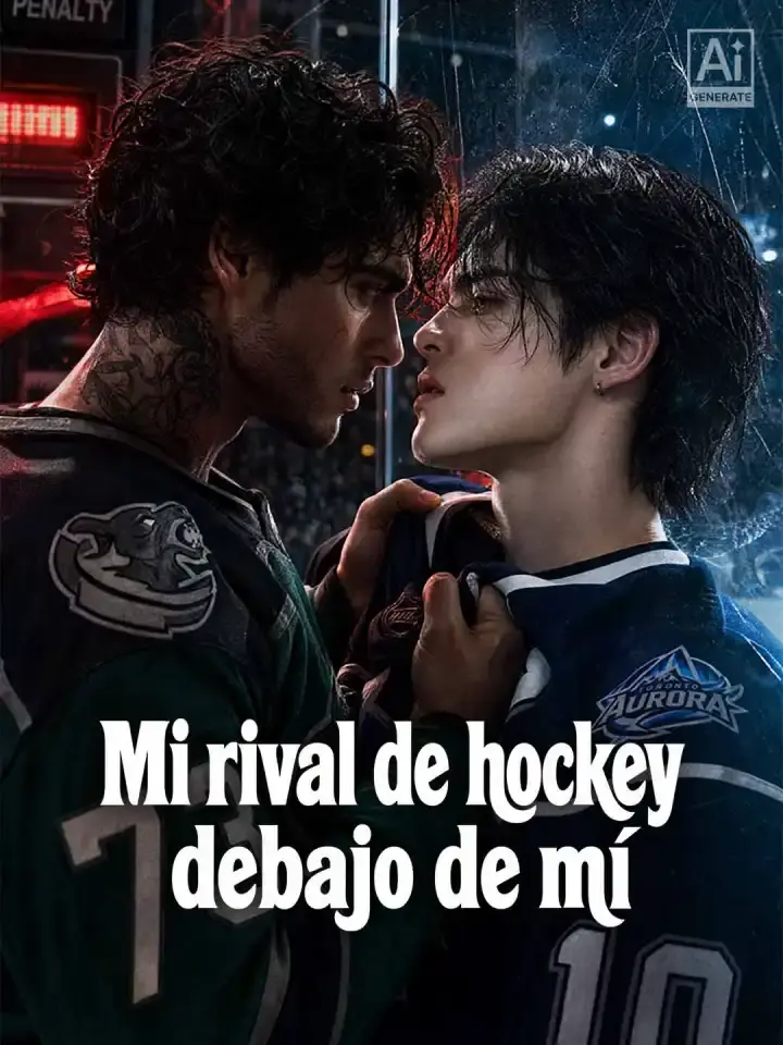 Portada de la miniserie Mi rival de hockey debajo de mí