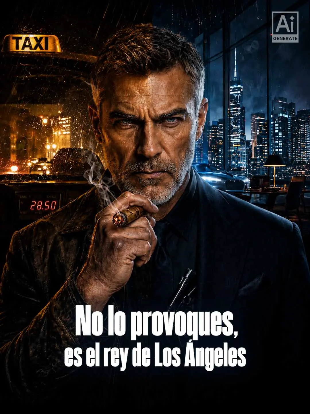 Capa da minissérie No lo provoques, es el rey de Los Ángeles
