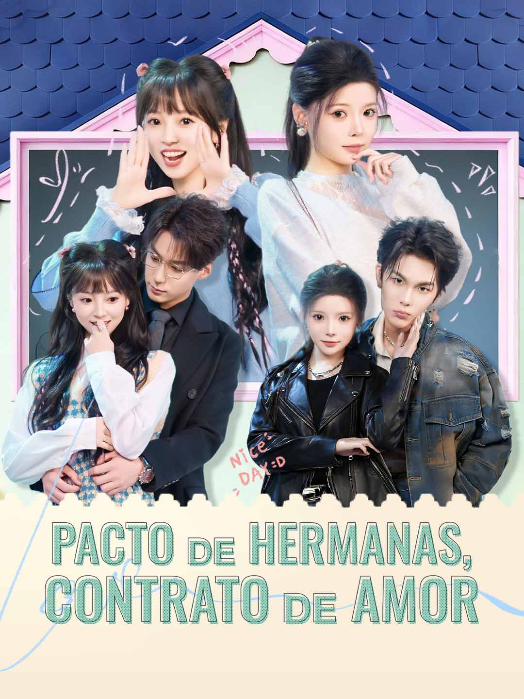Portada de la miniserie Pacto de hermanas, contrato de amor