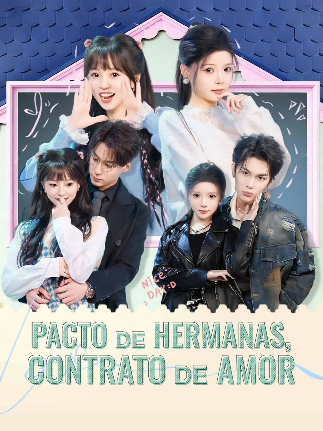Capa da minissérie Pacto de hermanas, contrato de amor