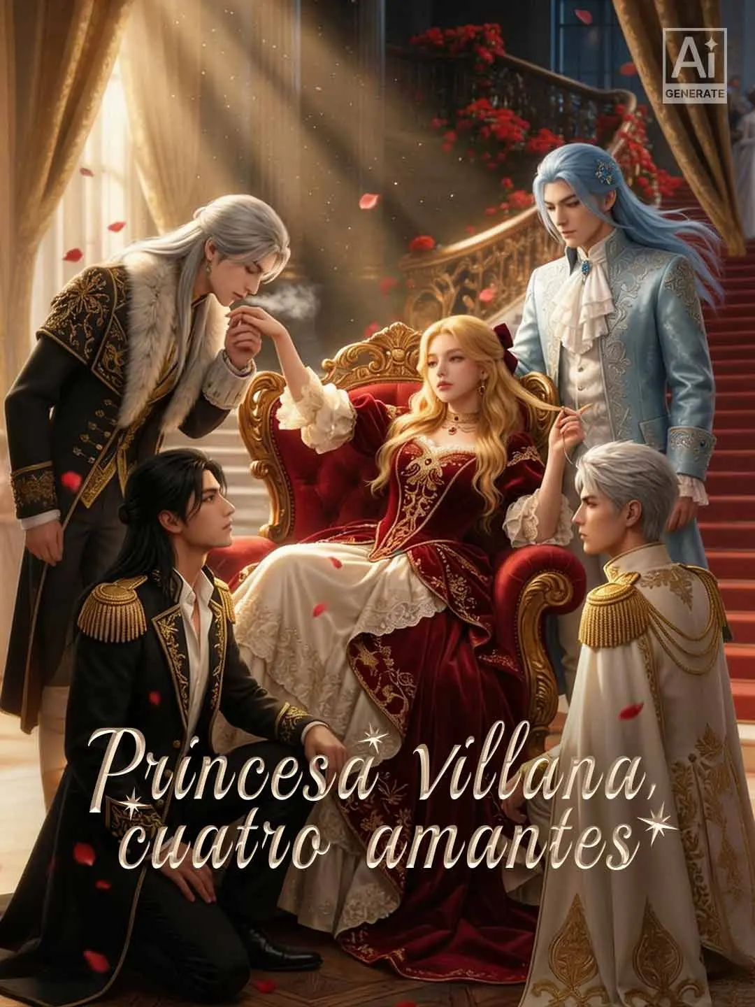 Portada de la miniserie Princesa villana, cuatro amantes