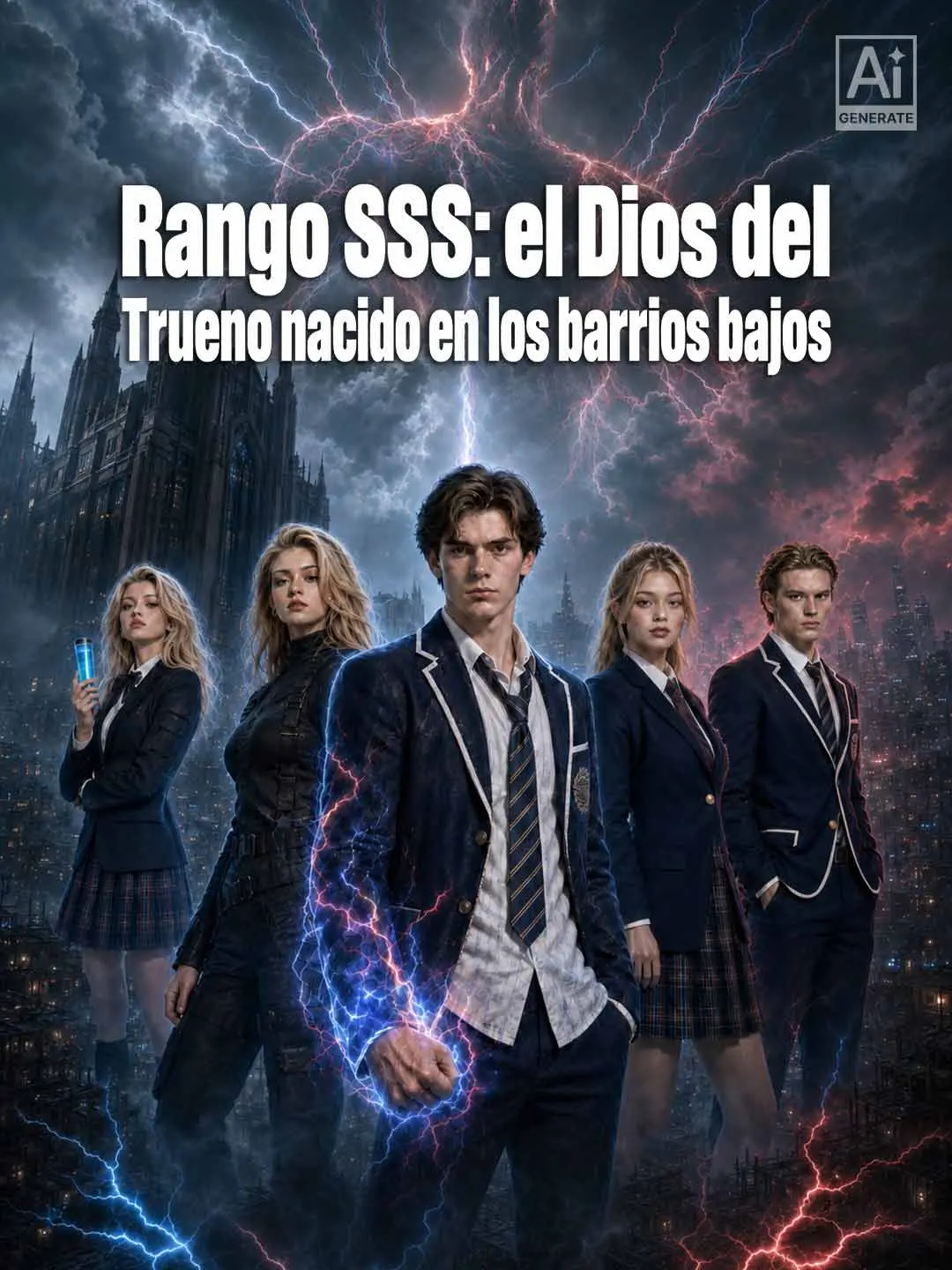 Portada de la miniserie Rango SSS: el Dios del Trueno nacido en los barrios bajos