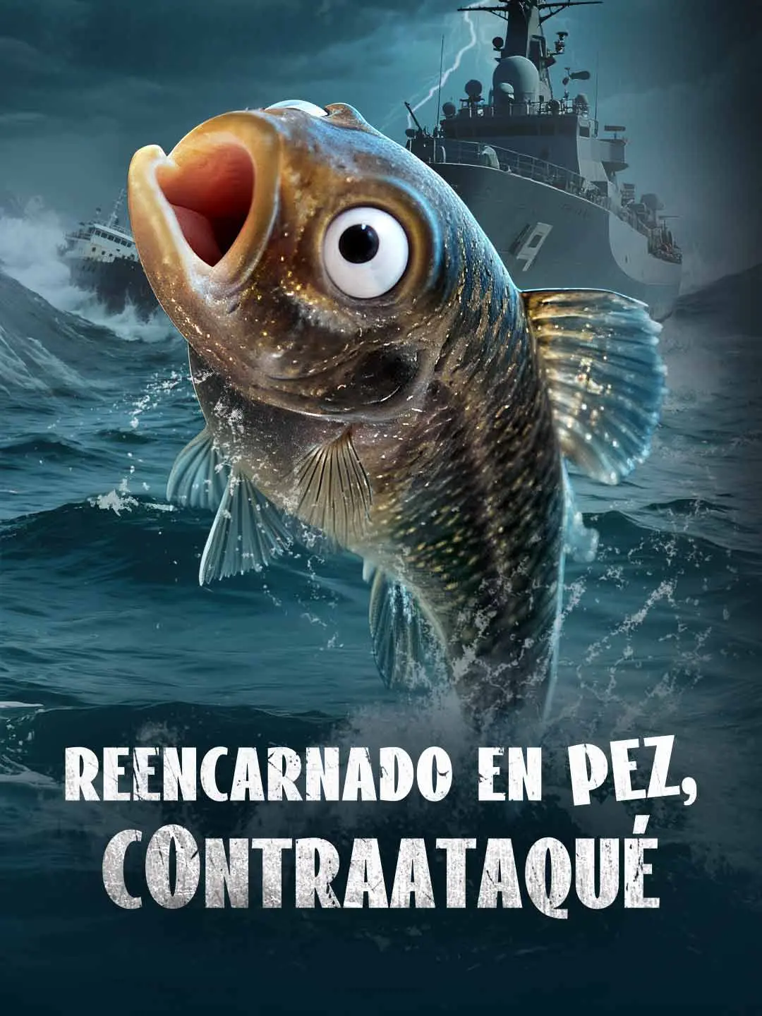Portada de la miniserie Reencarnado en pez, contraataqué