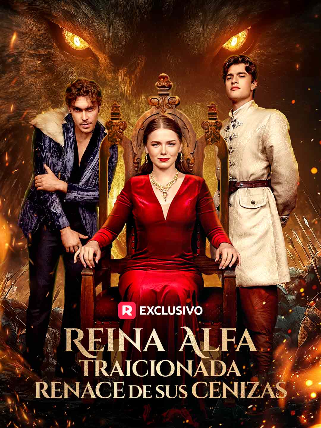 Portada de la miniserie Reina Alfa traicionada renace de sus cenizas