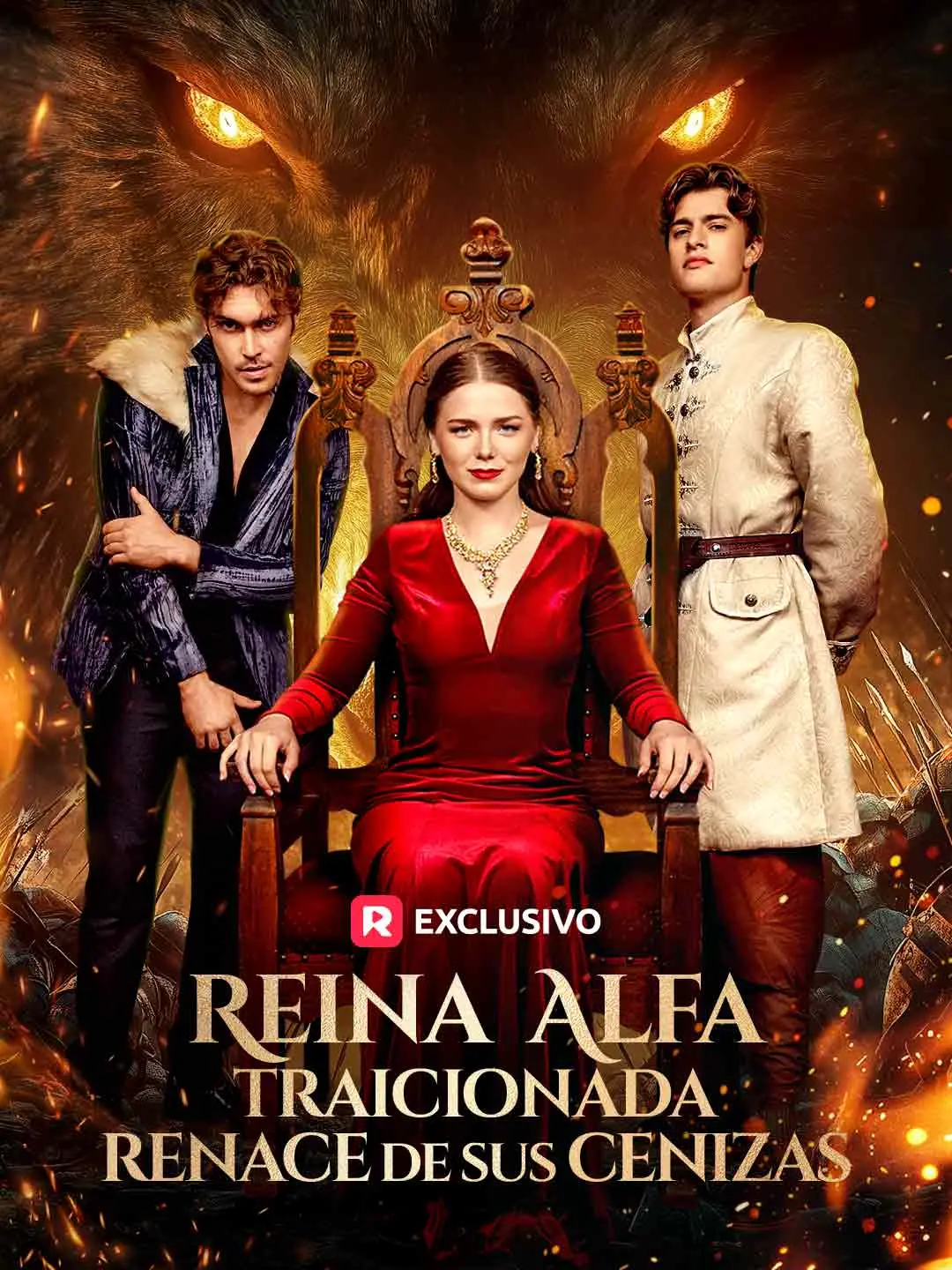 Capa da minissérie Reina Alfa traicionada renace de sus cenizas