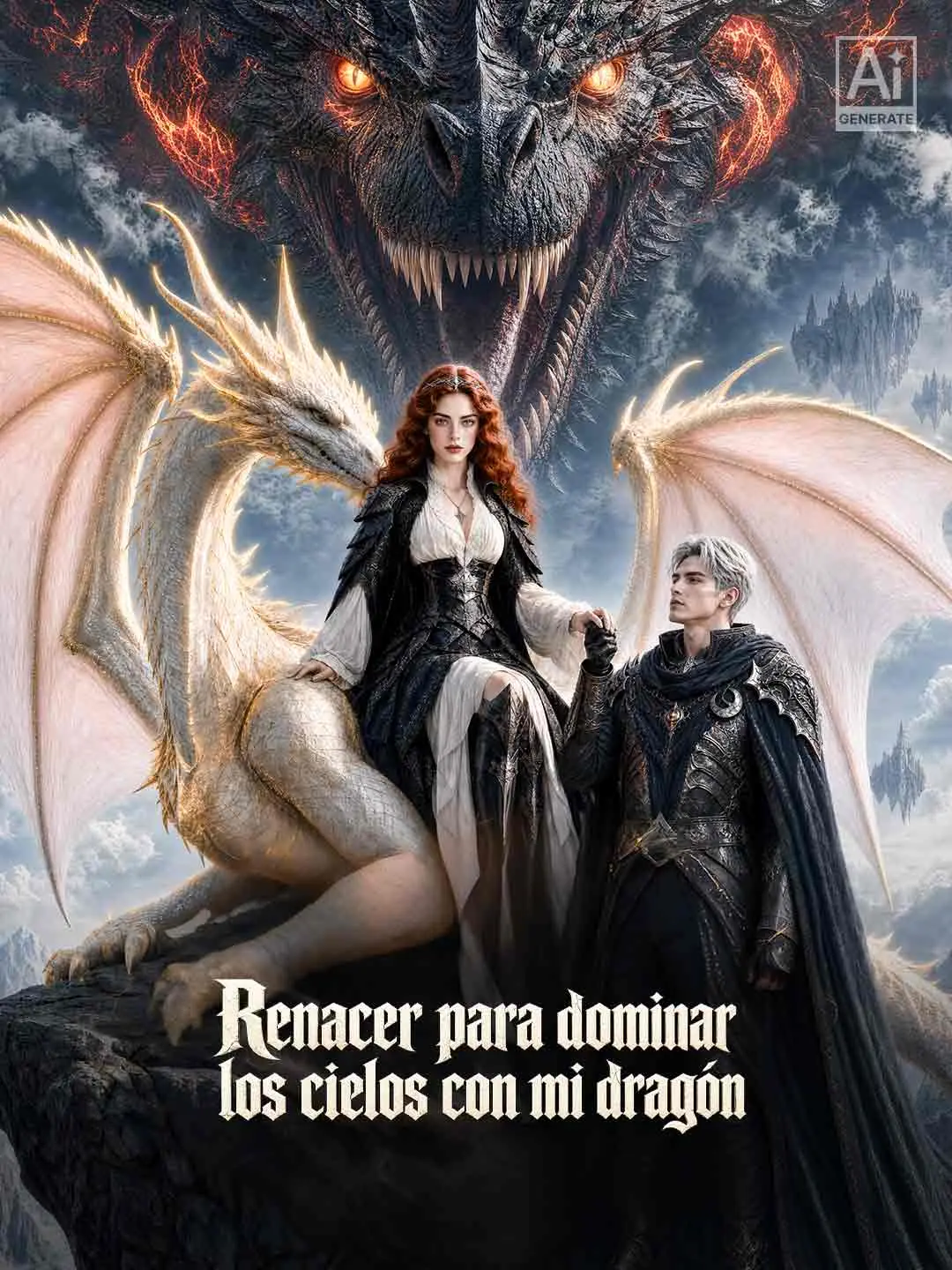 Portada de la miniserie Renacer para dominar los cielos con mi dragón