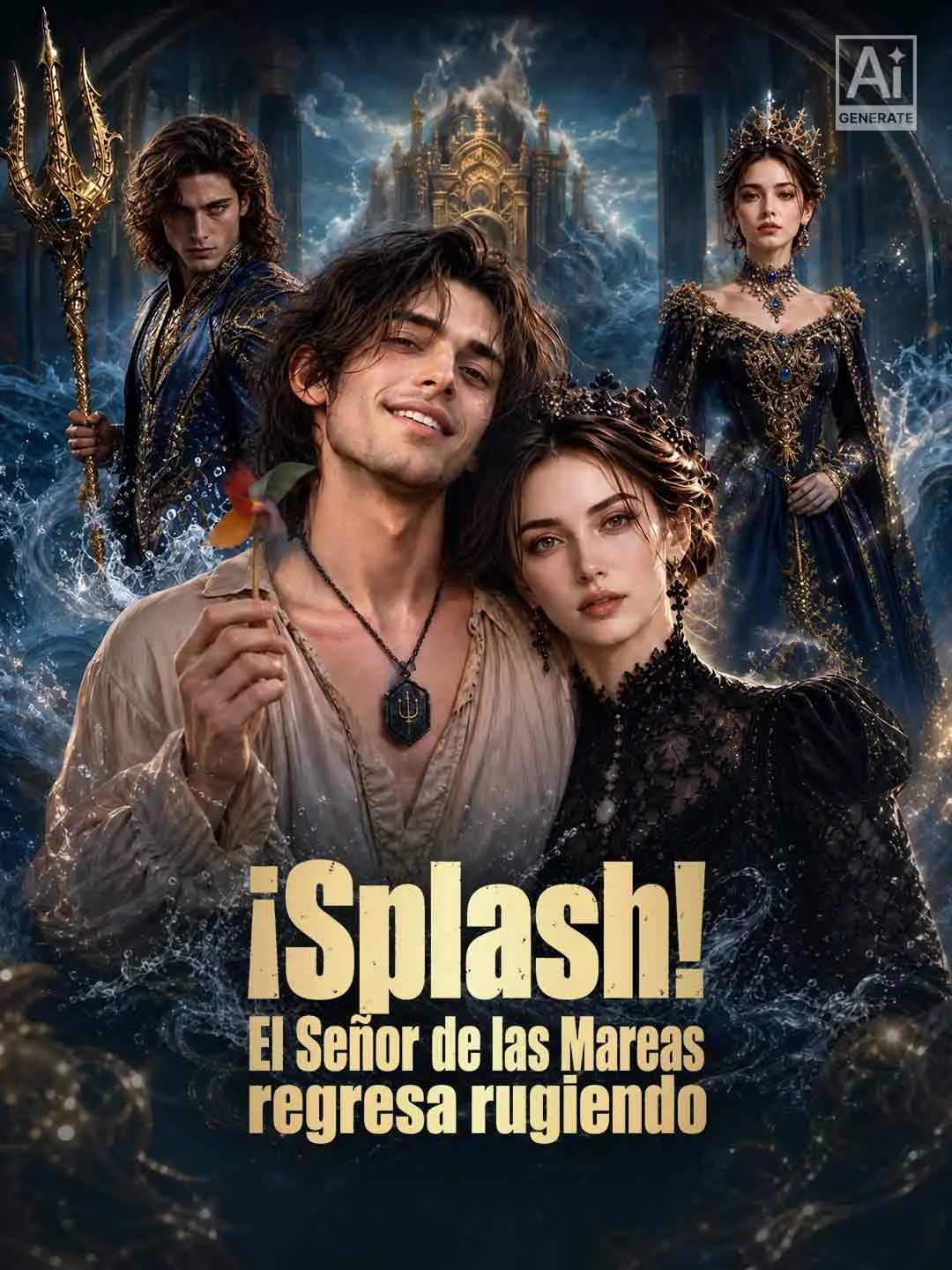 Portada de la miniserie ¡Splash! El Señor de las Mareas regresa rugiendo