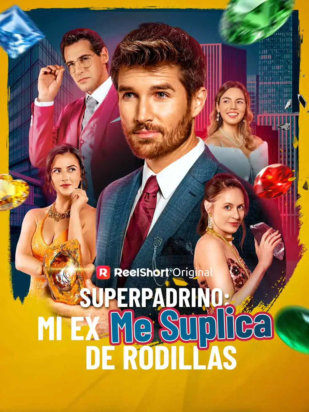 Portada de la miniserie Superpadrino: mi ex me suplica de rodillas