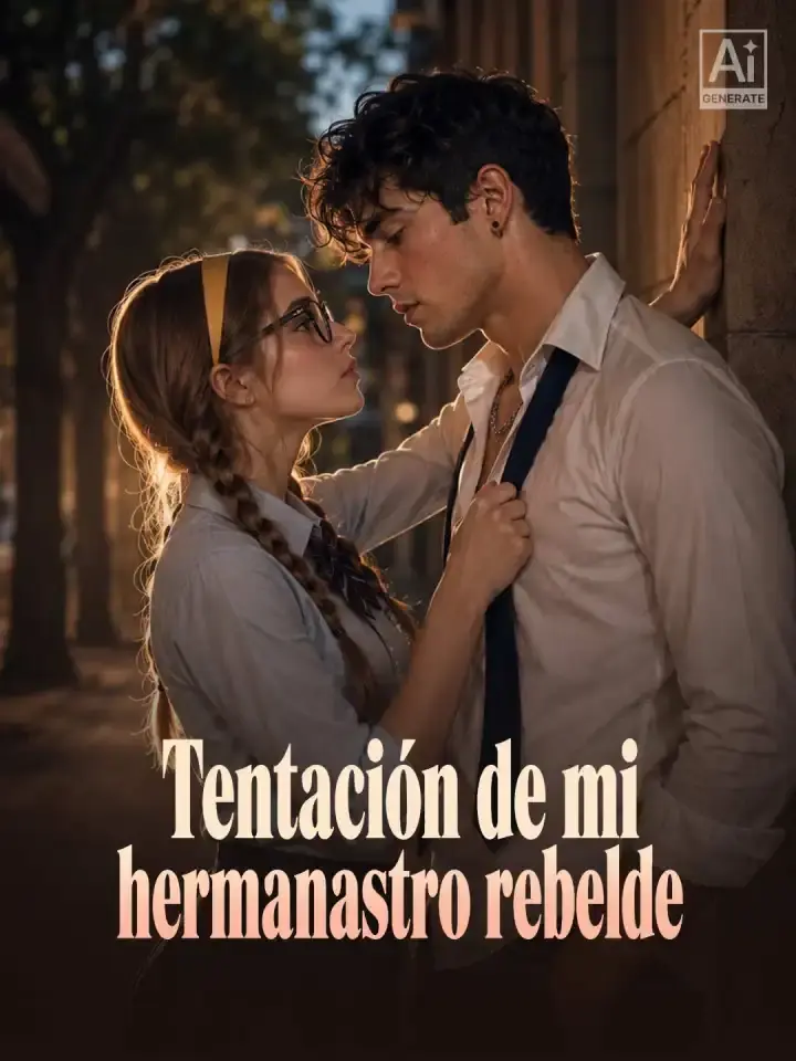 Portada de la miniserie Tentación de mi hermanastro rebelde